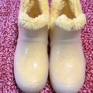 UGG Yellow Shearling-Lined Ankle Booties